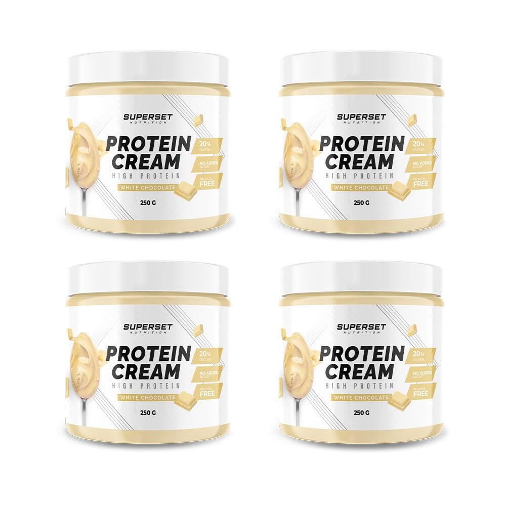SUPERSET NUTRITION PROTEIN CREAM (4X250G) Witte chocolade