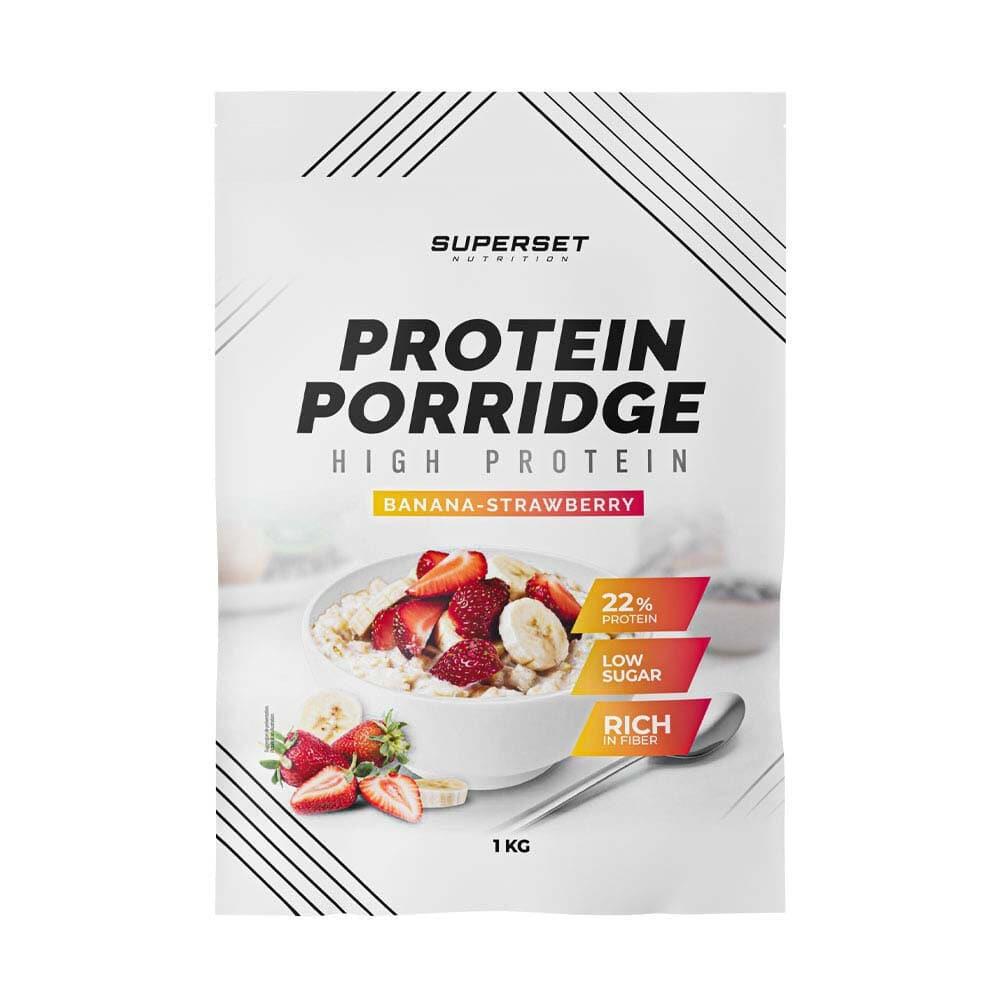 SUPERSET NUTRITION Havervlokken - Eiwitpap (1kg) - Aardbei Banaan