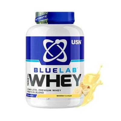Usn blue lab whey (908g) banana - eiwitten - wei-eiwit mix