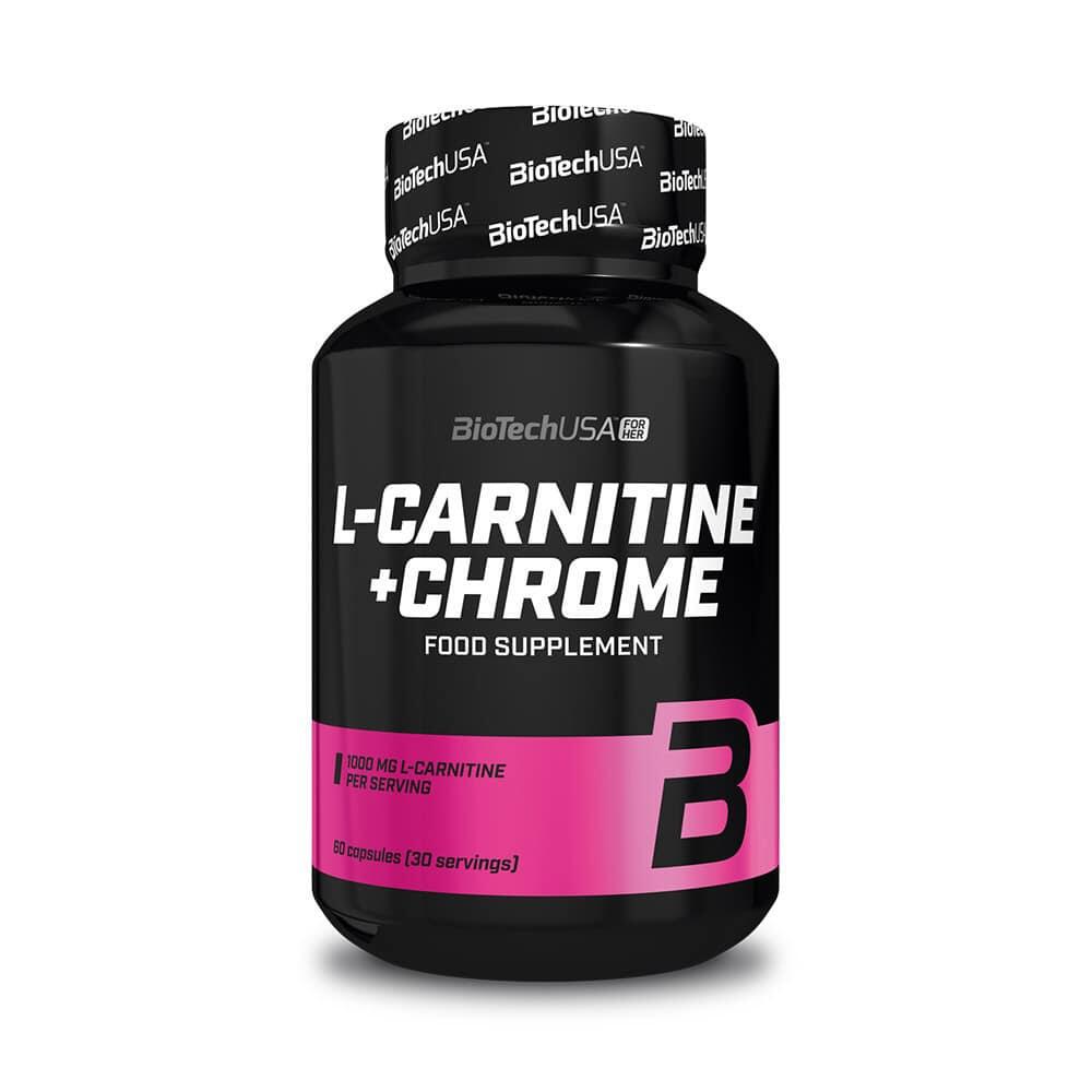 BIOTECHUSA L-carnitine - L-carnitine + Chroom (60 Caps)
