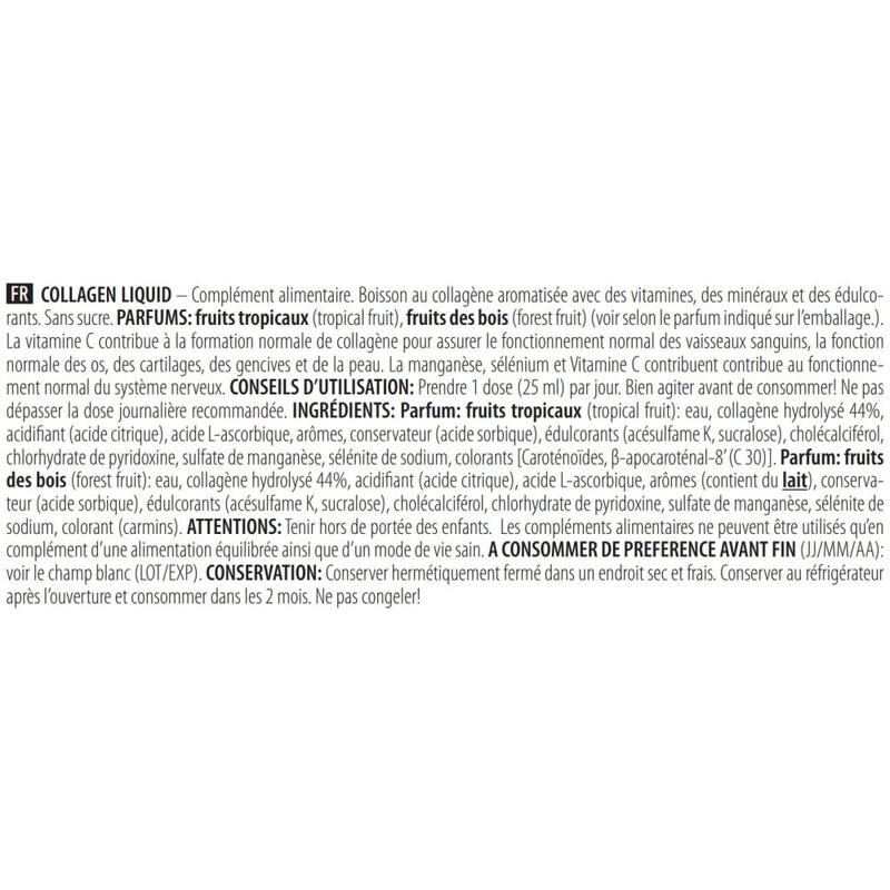 Collagène - Collagen Liquid - Fruits Tropicaux 1000ml