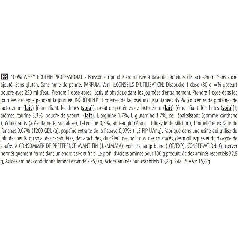 Whey Protéine | 100% Whey Professional (5kg) | Vanille