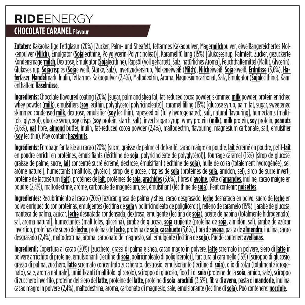 Energieriegel - Dose Ride Energy Bar (18x55g) - Karamell-schokolade 3/7