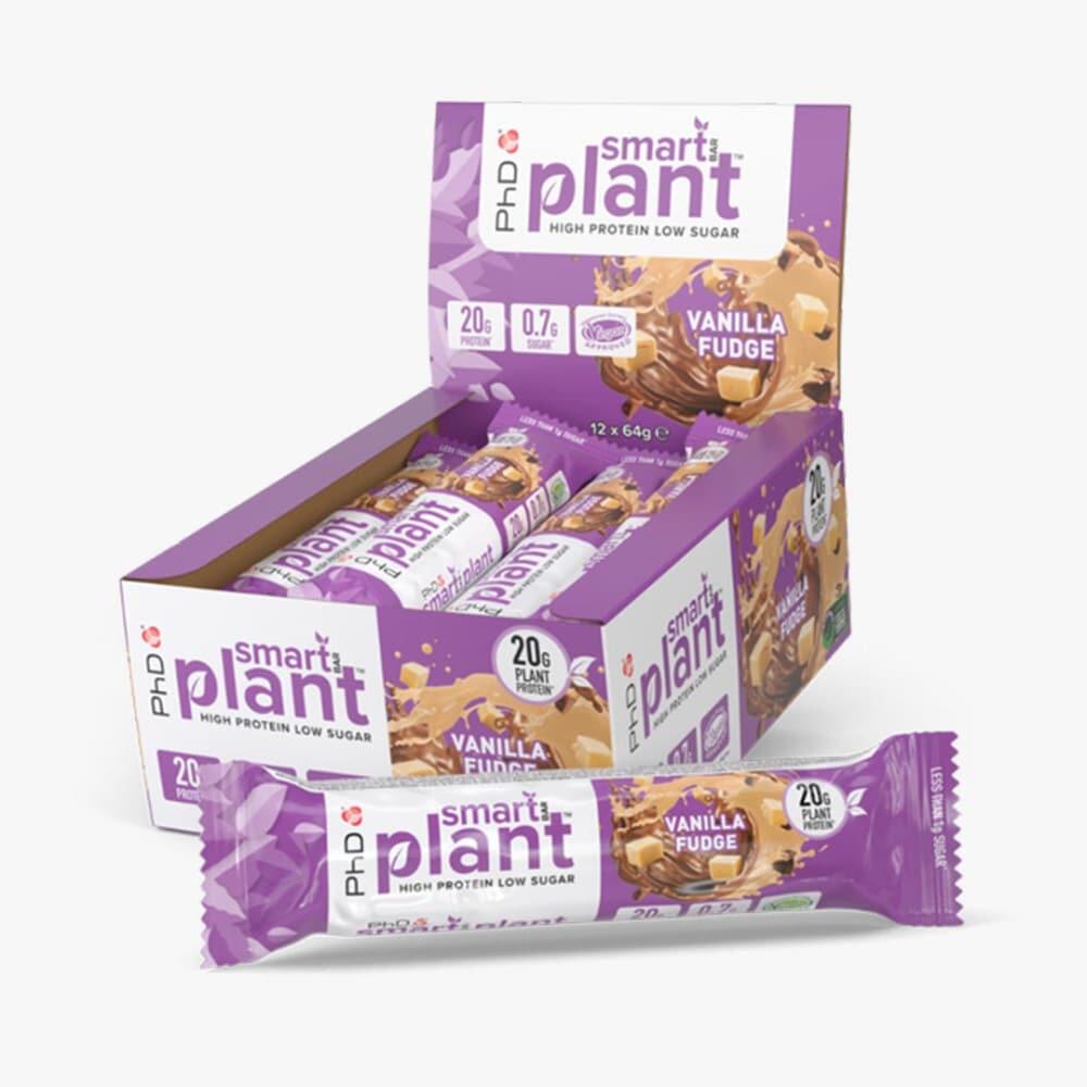 PHD NUTRITION Veganistische Repen - Blik Smart Bar Plant (12x64g) - Vanille Karamel