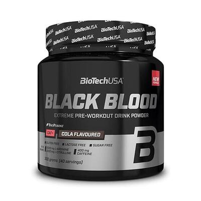 Pre-workout - zwart bloed caf + (300g) - blauwe druiven
