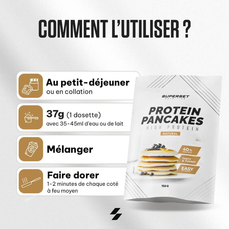 Pancakes Protéinés | Pancakes Proteines (750g) | Stracciatella
