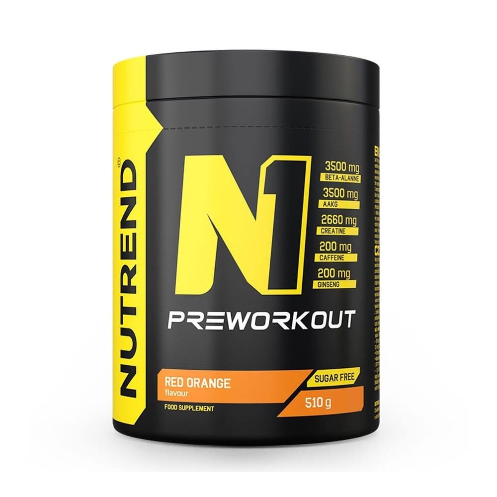 NUTREND Pre-workout - N1 Pre-workout (510g) - Bloedsinaasappel