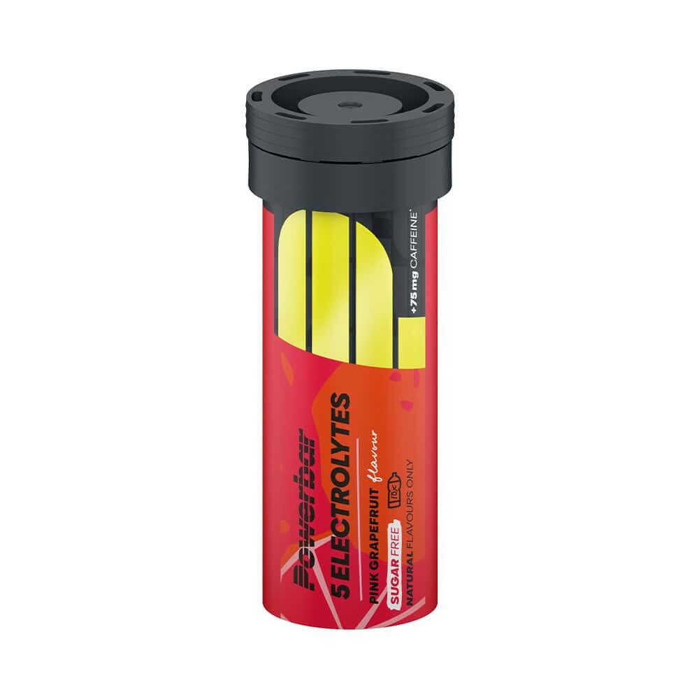 POWERBAR 5 Bevanda Sportiva Agli Elettroliti (10 Compresse) - Pompelmo Rosa + Caffeina
