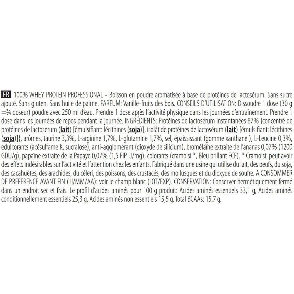 Proteine Whey - 100% Whey Professional (5 Kg) - Frutti Rossi Alla Vaniglia 2/4