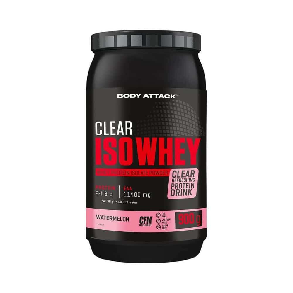 Body Attack - Clear Whey | Clear Iso Whey (900g) | Pastèque - Shake Protéiné - 900 G - Decathlon