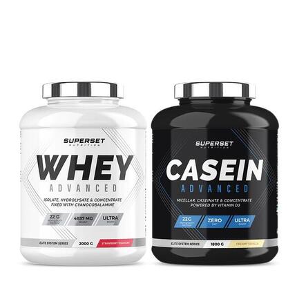 Programa de ganancia muscular día y noche - Proteína de suero - Caseína