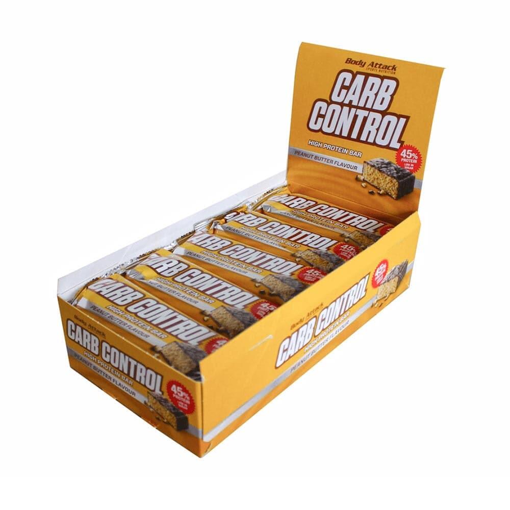 BODY ATTACK Eiwitrepen - Carb Control Eiwitrijke Reep (15x100g) - Pindakaas