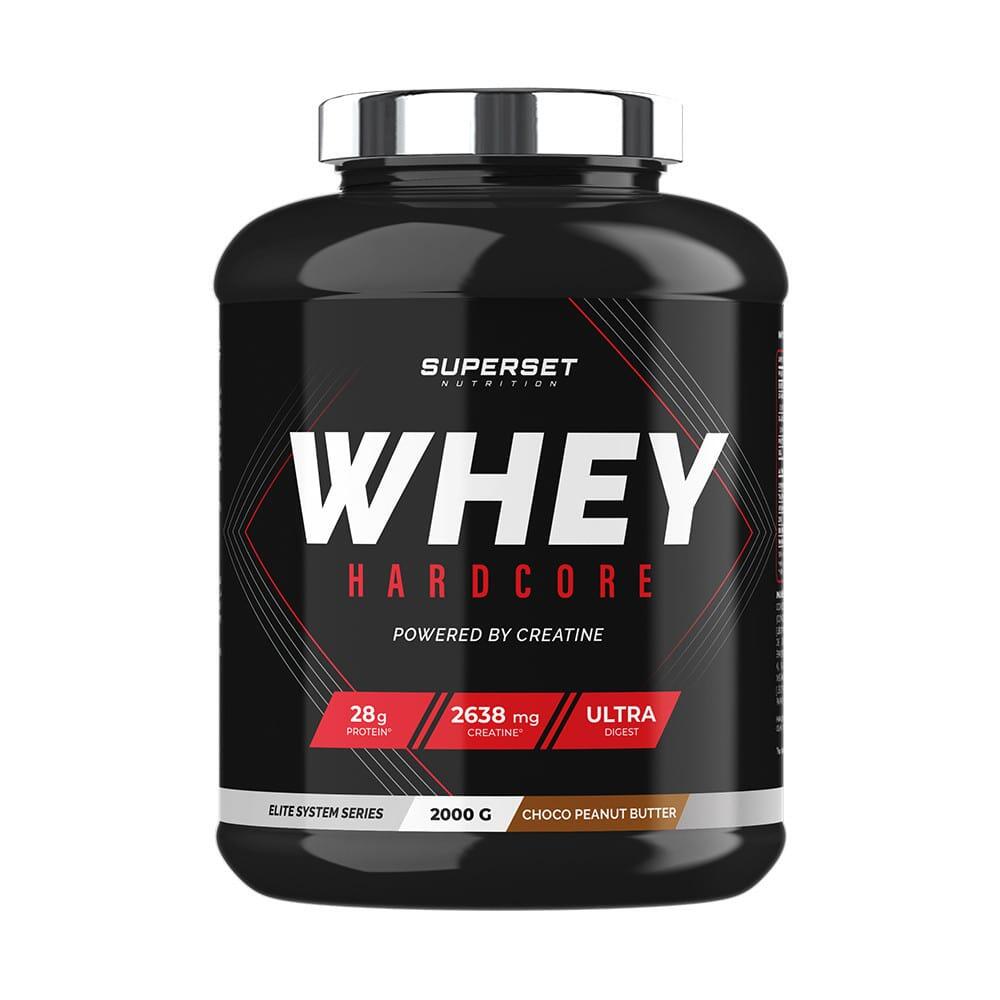 SUPERSET NUTRITION Wei-eiwit - Whey Hardcore (2kg) - Chocolade Pindakaas