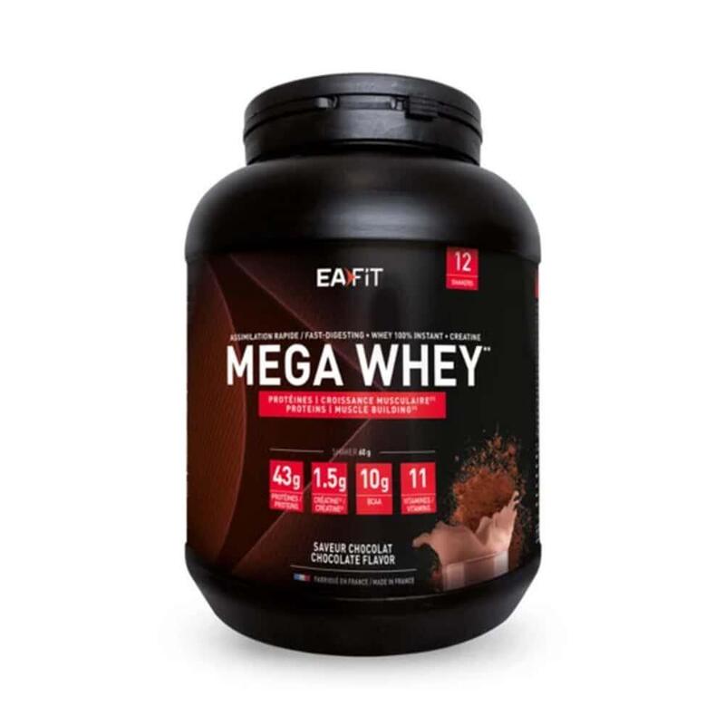 Whey Protéine | Mega Whey (750g) | Chocolat - Nutrition Sportive