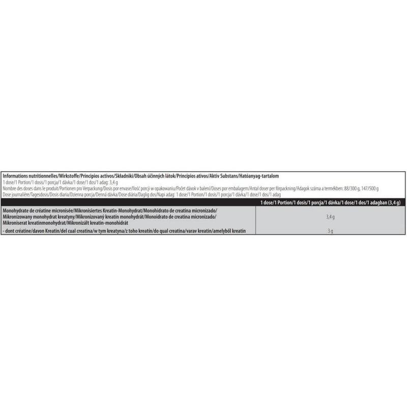 Créatine - 100% Creatine Monohydrate - Saveur neutre 300g