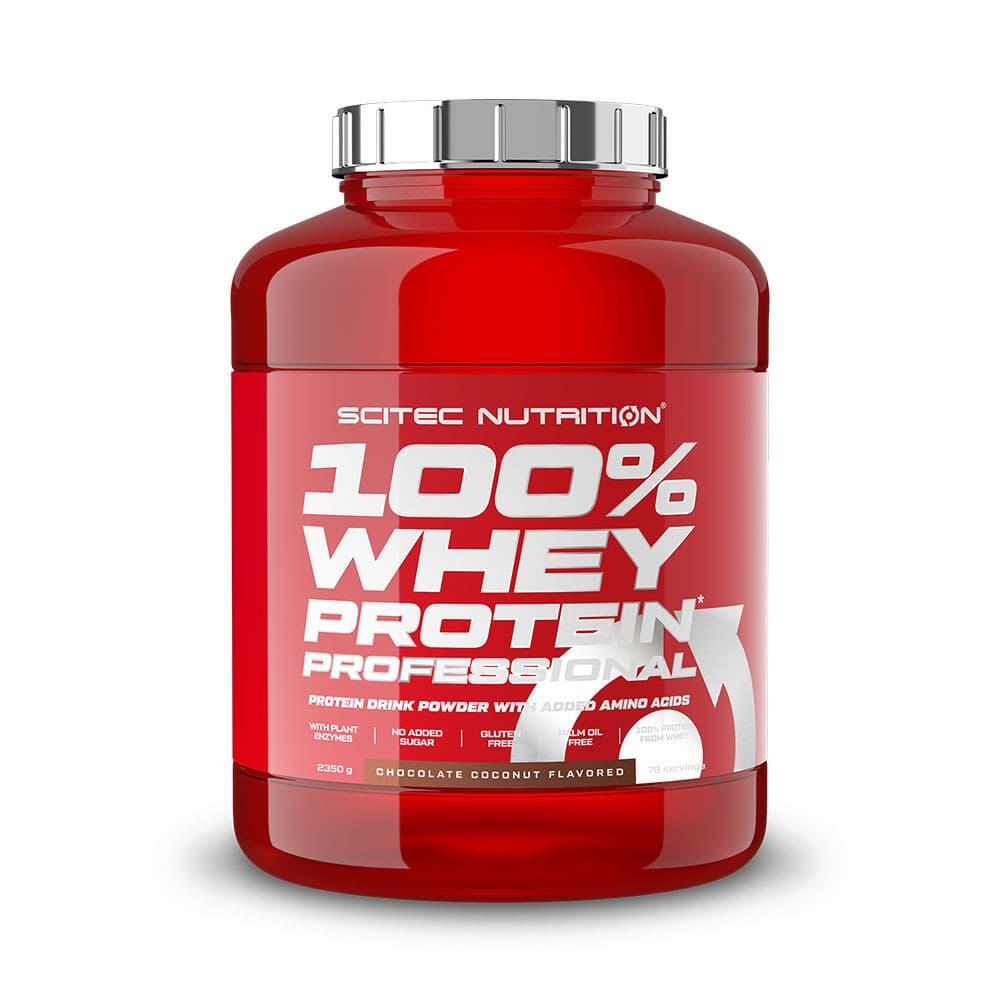 SCITEC NUTRITION Wei-eiwit - 100% Whey Professional (2.350kg) - Kokosnoot Chocolade