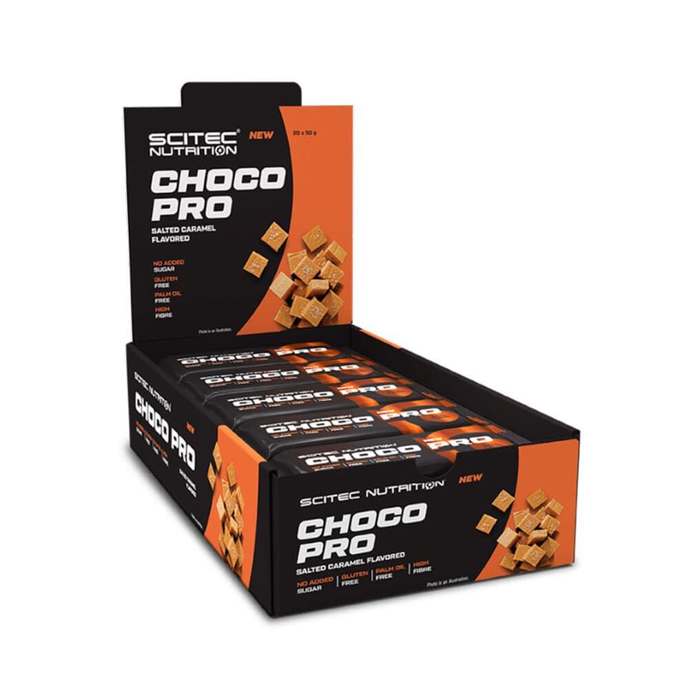SCITEC NUTRITION Eiwitrepen - Blik Chocoladerepen Pro (20x50g) - Gezouten Karamel