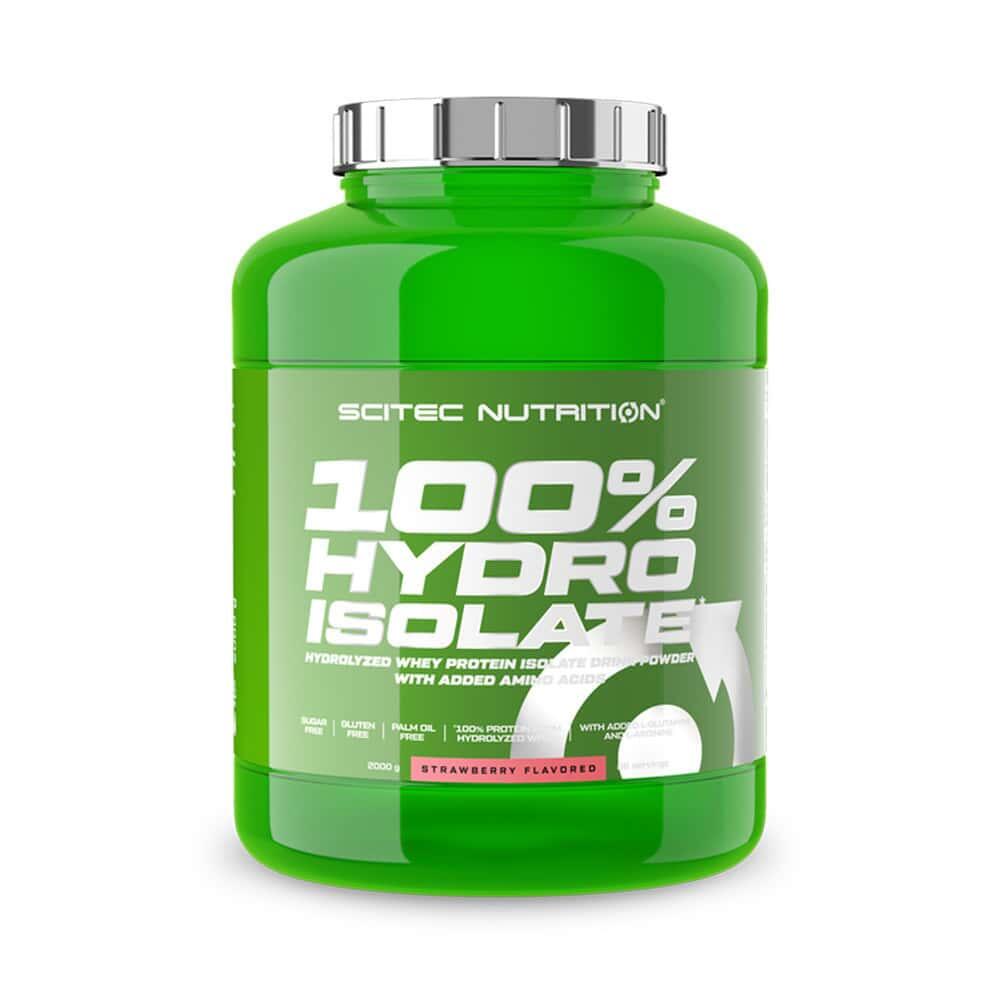 SCITEC NUTRITION Gehydrolyseerde Wei - 100% Hydro Isolaat (2kg) - Aardbei