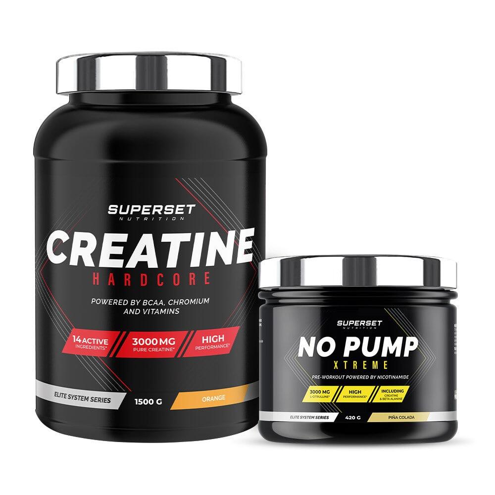 SUPERSET NUTRITION Programma voor volume en kracht - Creatine - Pre-workout
