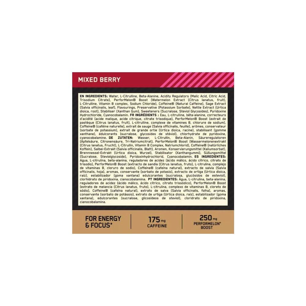 Pre-workout en shot - Gold Standard Pre-Workout Shot - Mélange de Baies 4/6