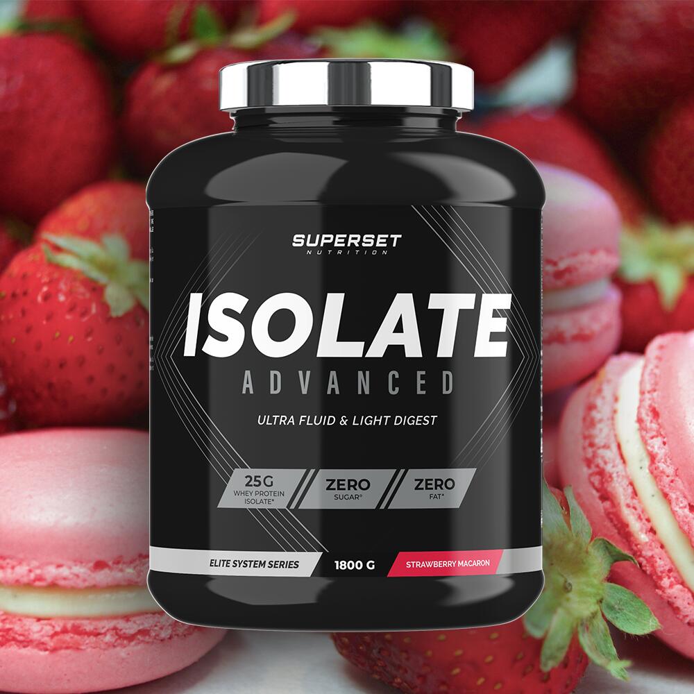 Wei-isolaat - Zero Isolate Advanced (1,8kg) - Aardbei Macaroon 2/7