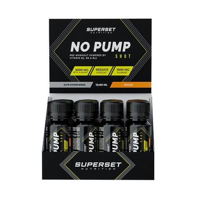 Pre-workout - no pump shot (12x60ml) - oranje