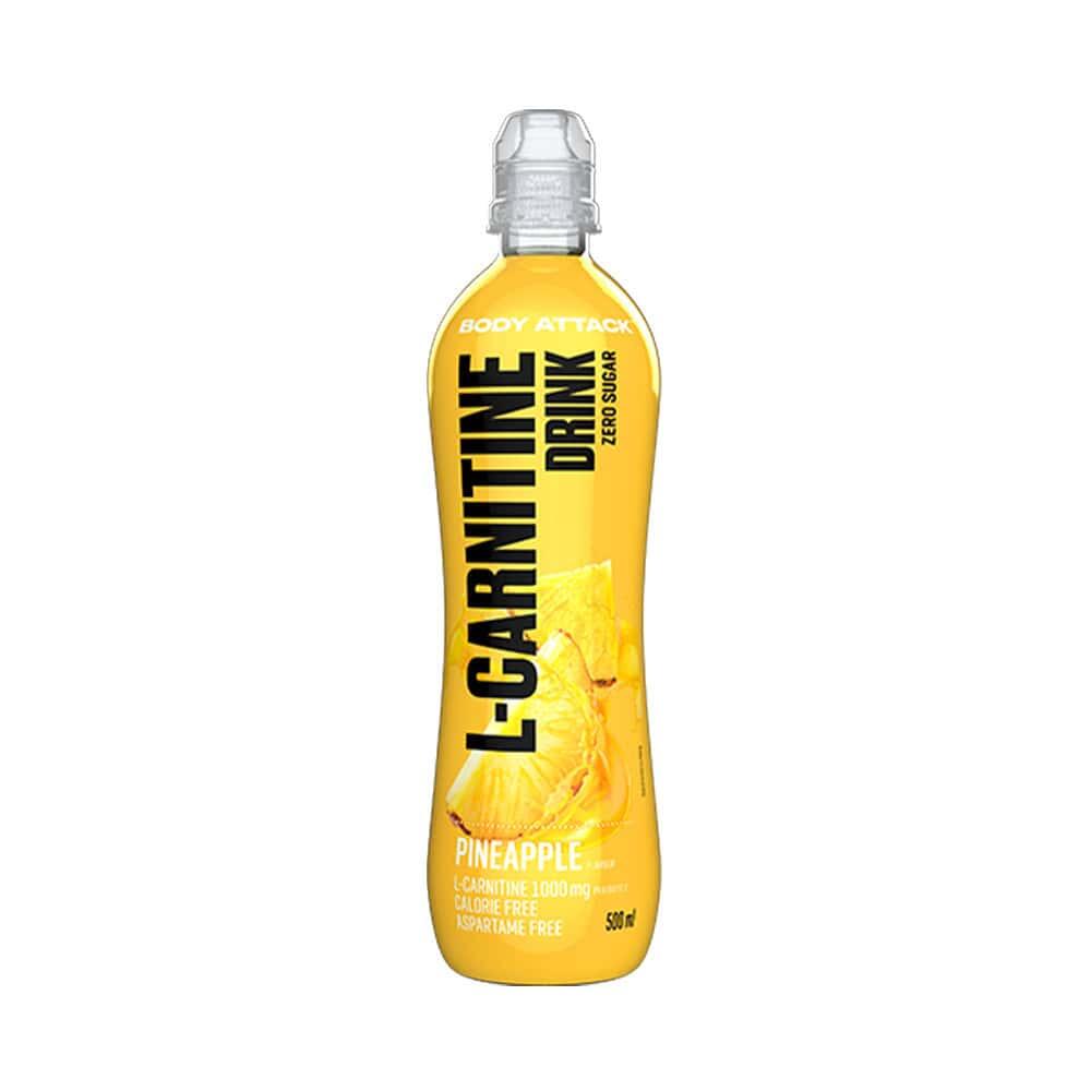 BODY ATTACK L-carnitine - L-carnitine Drank (500ml) - Ananas