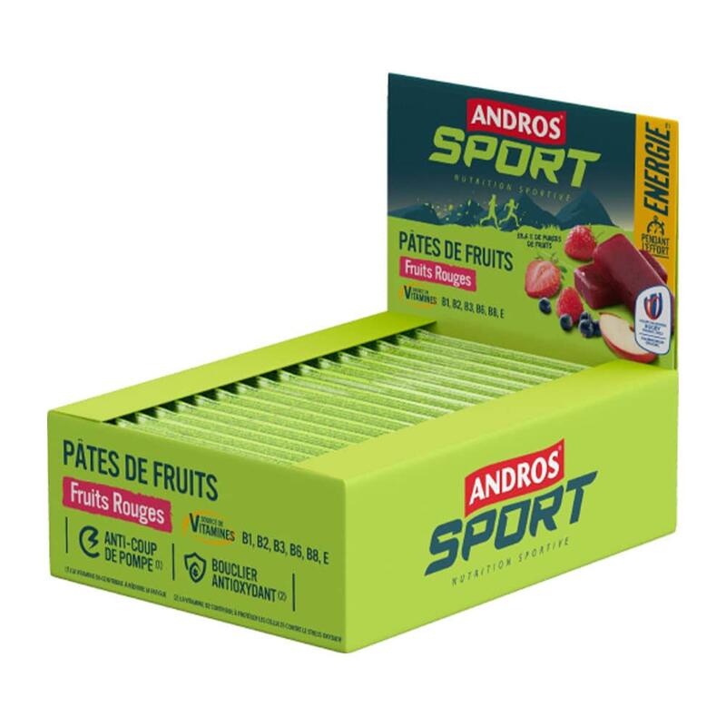 Barres énergétiques | Pâtes De Fruits (32x30g) | Fruits Rouges
