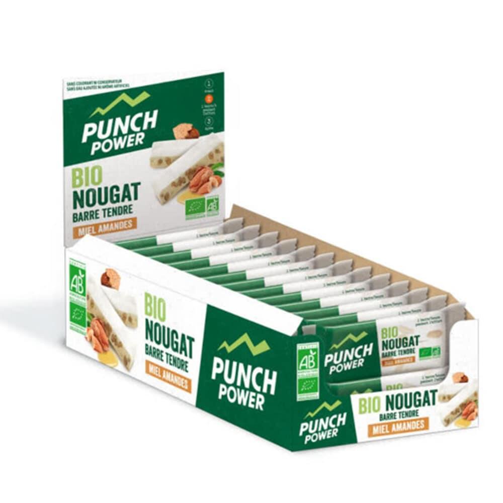 PUNCH POWER Energierepen - Biologische Nougat (24x30g) - Amandelhoning
