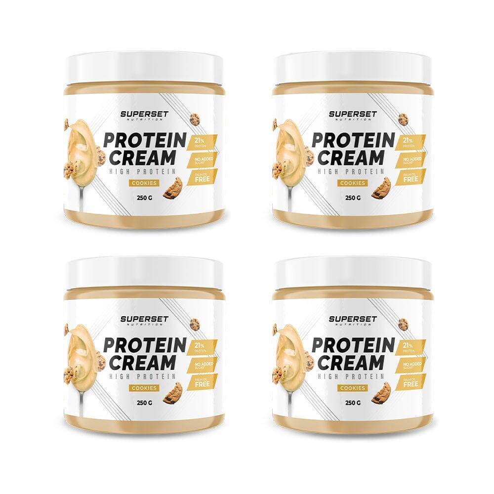 SUPERSET NUTRITION PROTEIN CREAM (4X250G) Koekjes