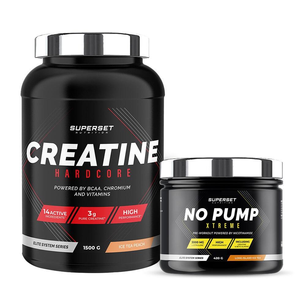 SUPERSET NUTRITION Programma voor volume en kracht - Creatine - Pre-workout