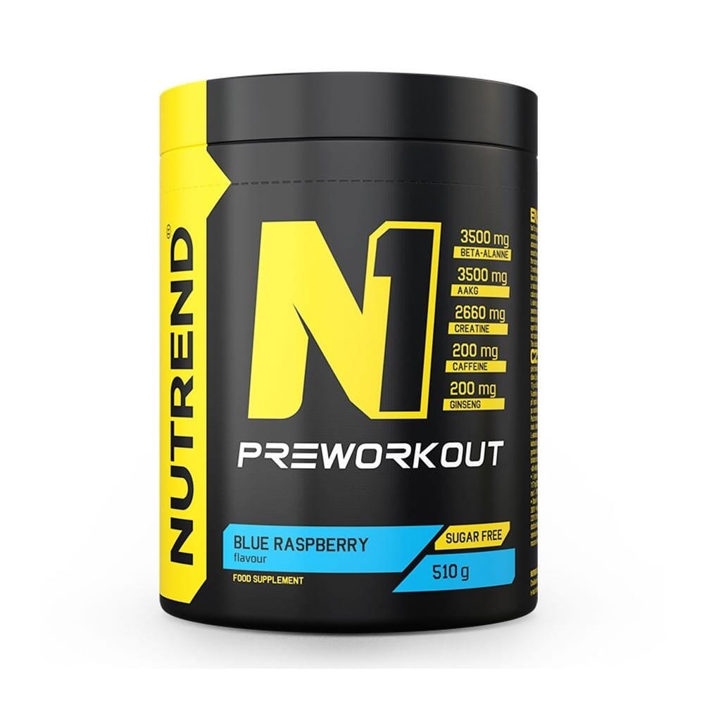 NUTREND Pre-workout - N1 Pre-workout (510g) - Blauwe Framboos