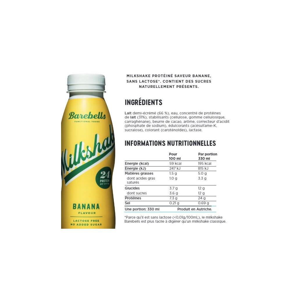 Boissons Protéinées | Barebells Milkshake (330 Ml) | Banane 3/6