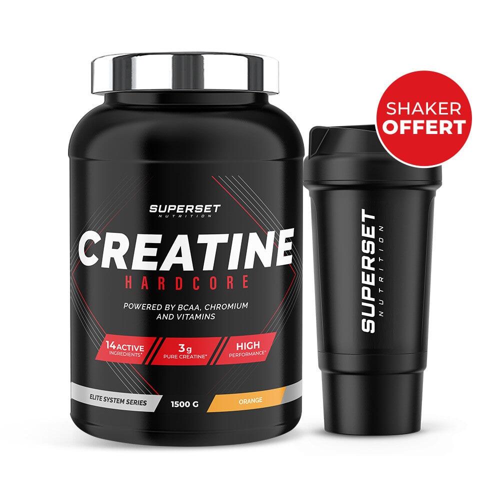 Hardcore Creatine (1,5kg) Orange - Free Shaker