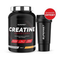 Créatine Hardcore (1,5kg) Orange - Shaker Offert