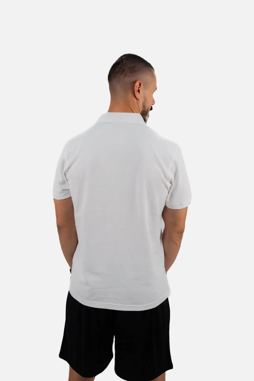 Tricou Fitskin TEAM Polo Alb Junior 2/2