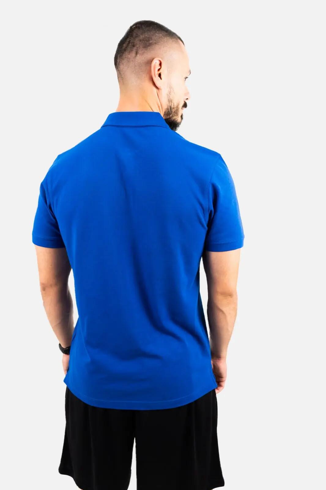 Tricou Fitskin TEAM Polo Albastru Junior 2/2