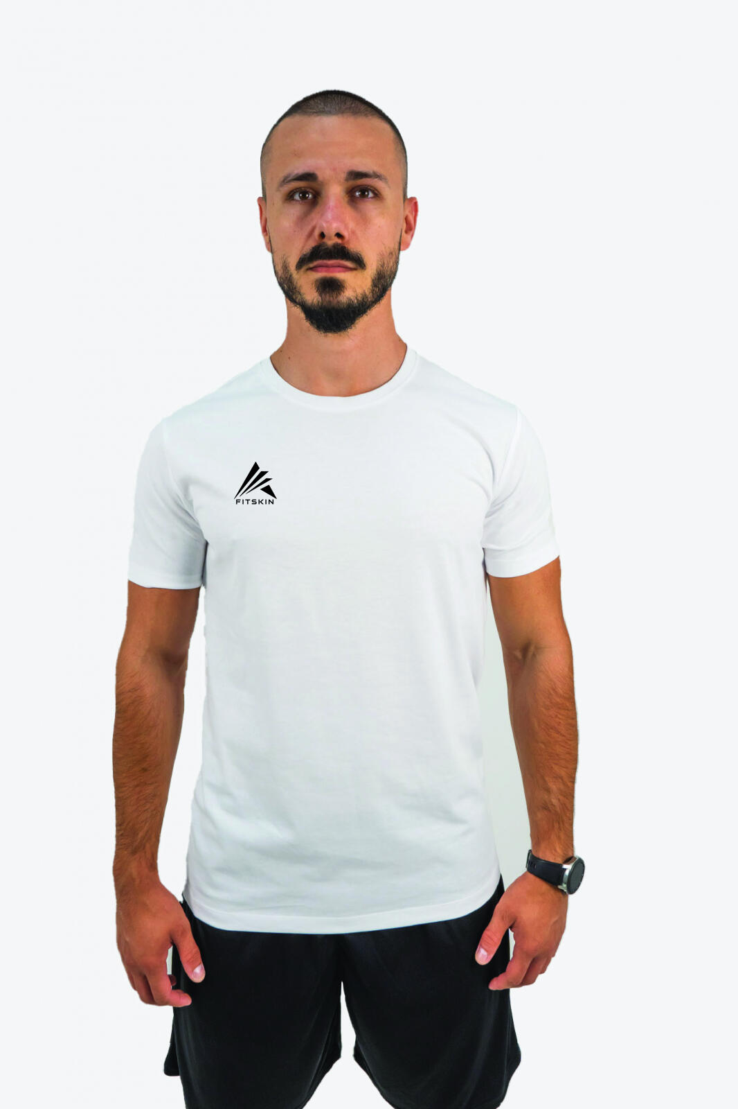 Tricou Fitskin TEAM Alb Junior