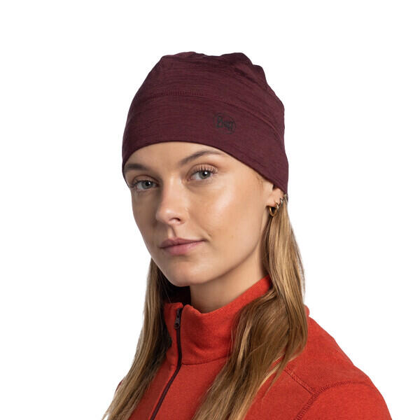 Berretto da trekking Buff Merino Lightweight Beanie viola/rosa 4/4
