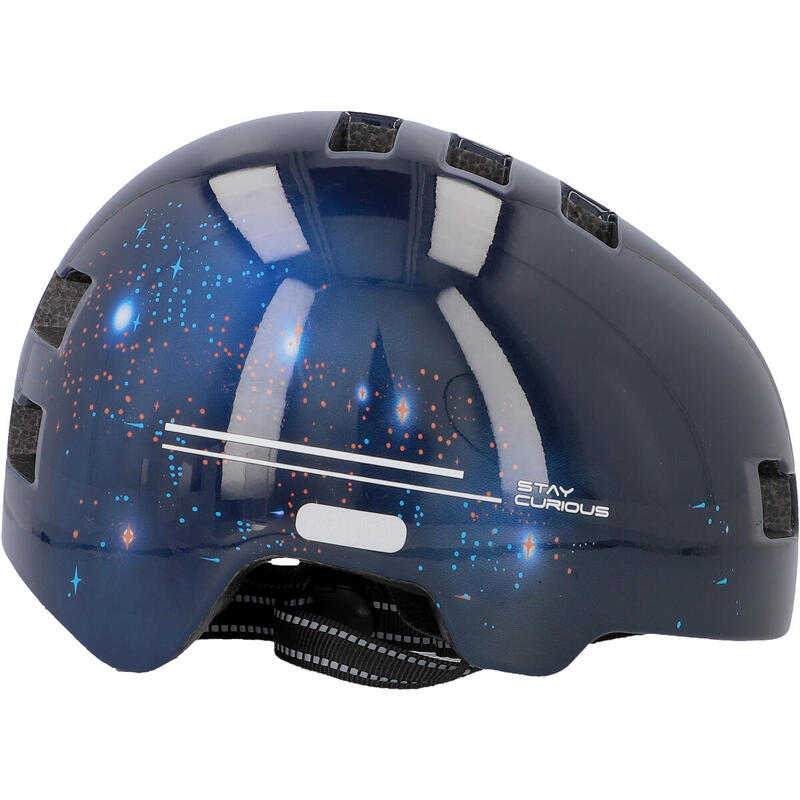 Casca copii bicicleta, role, patine, lumina spate, marime S/M 54-58 cm, cosmos