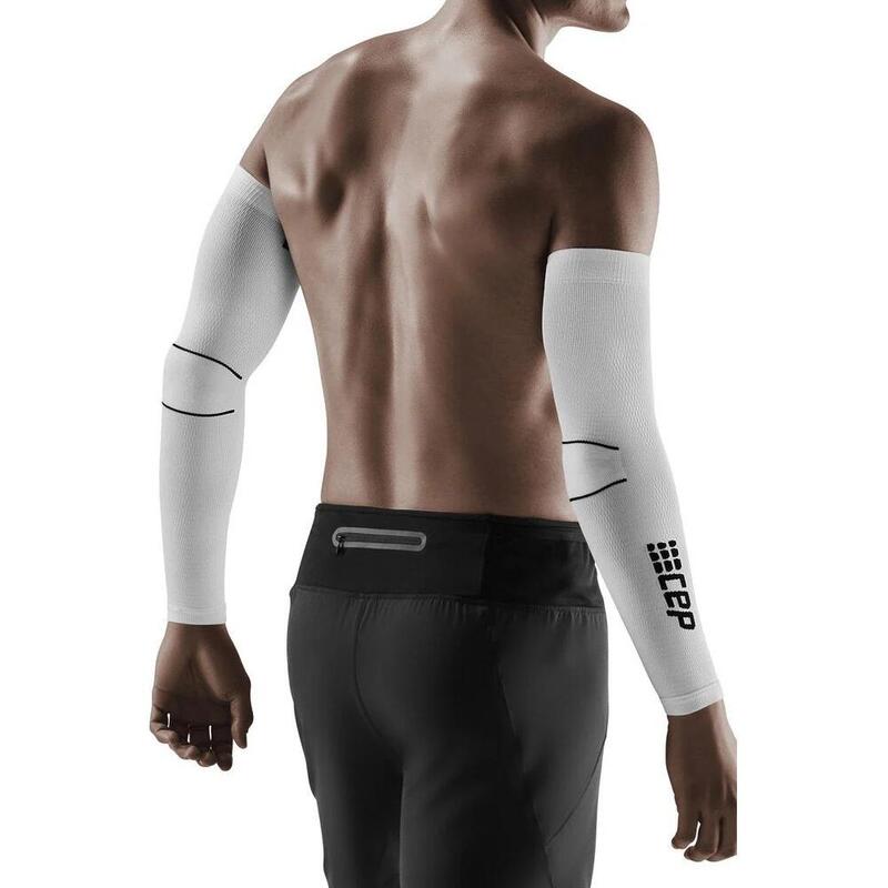 Compresie brate - Compression Arm Sleeves L2 - White I Black