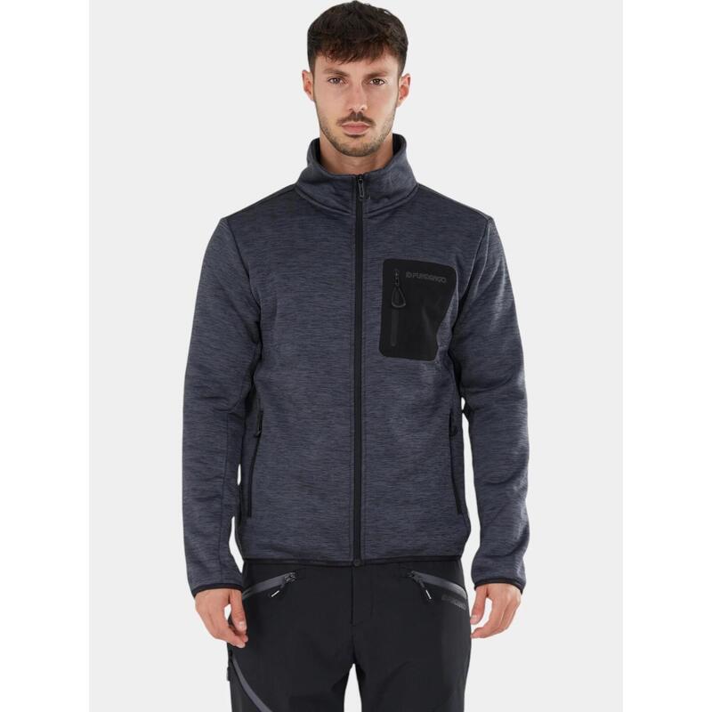 Jefferson Fleece Jacket férfi polár pulóver - szürke