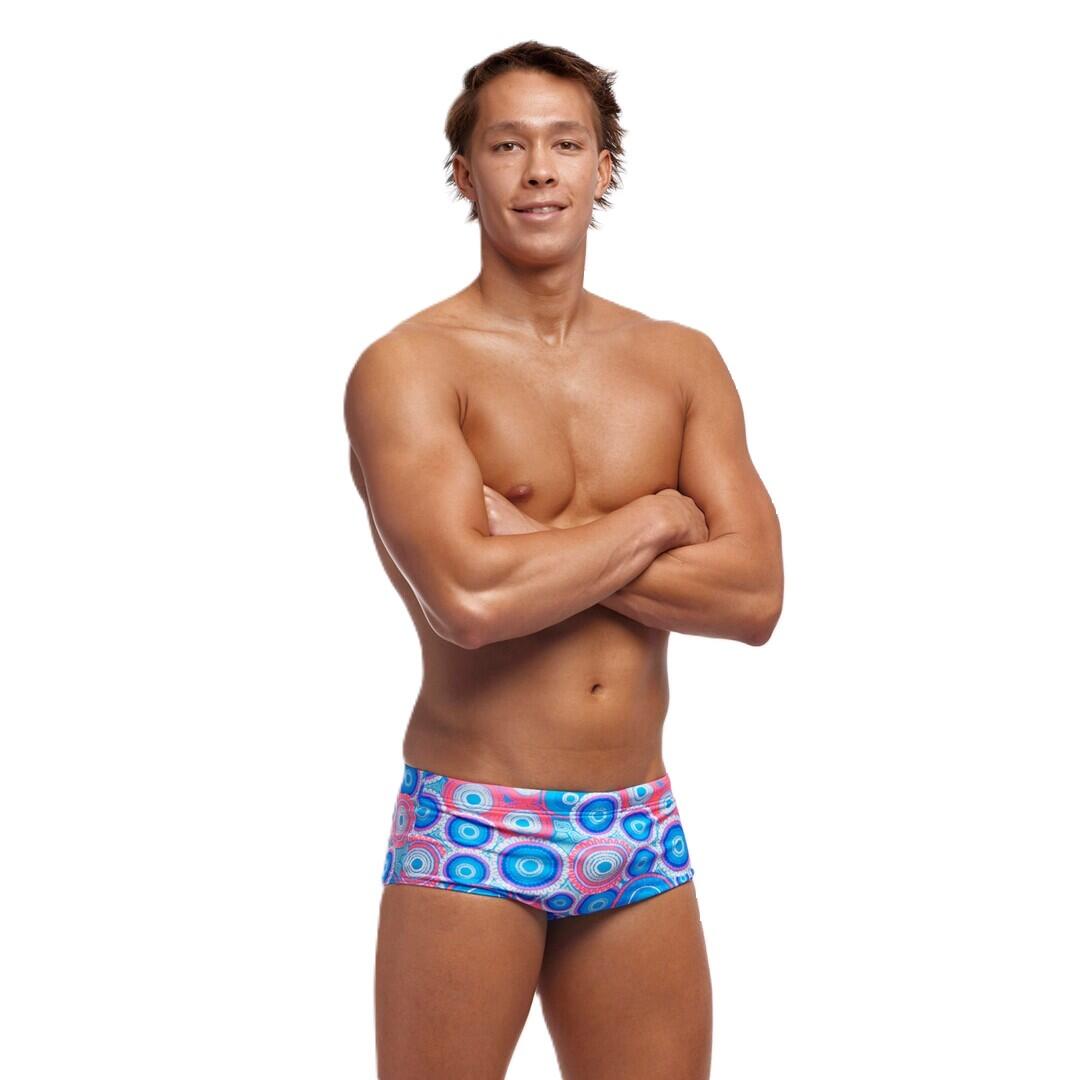 FUNKY TRUNKS Funky Trunks Bundjalung Blue Sidewinder Trunks - Blue