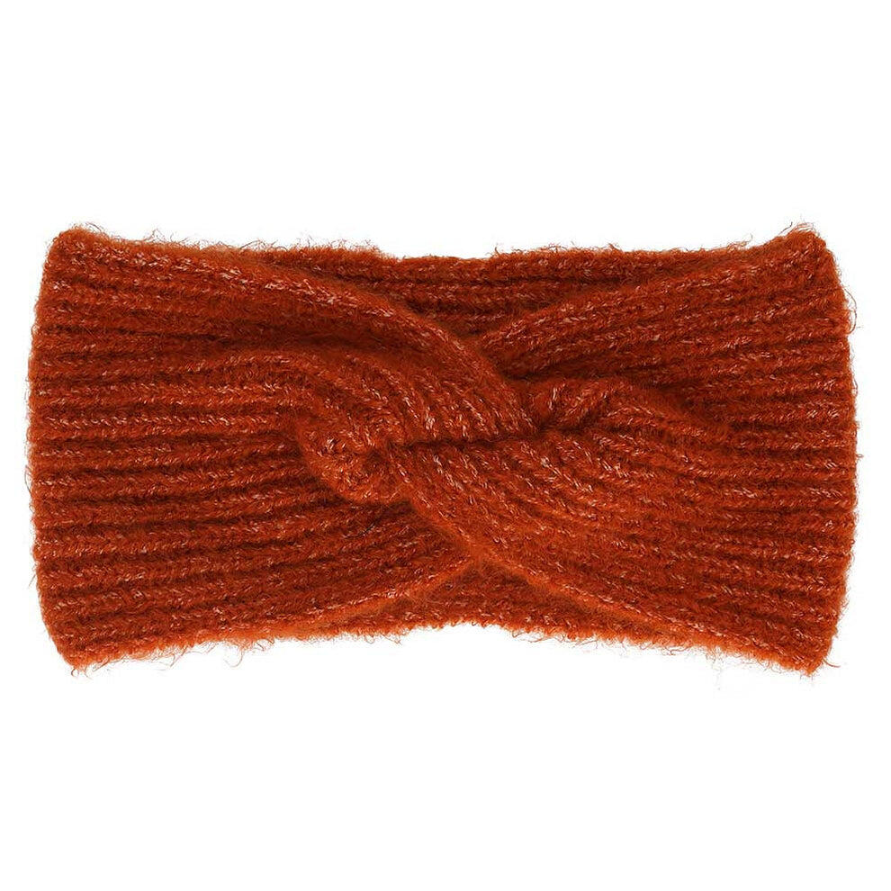 Fascia per capelli da donna a coste taglia unica media marrone 2/3
