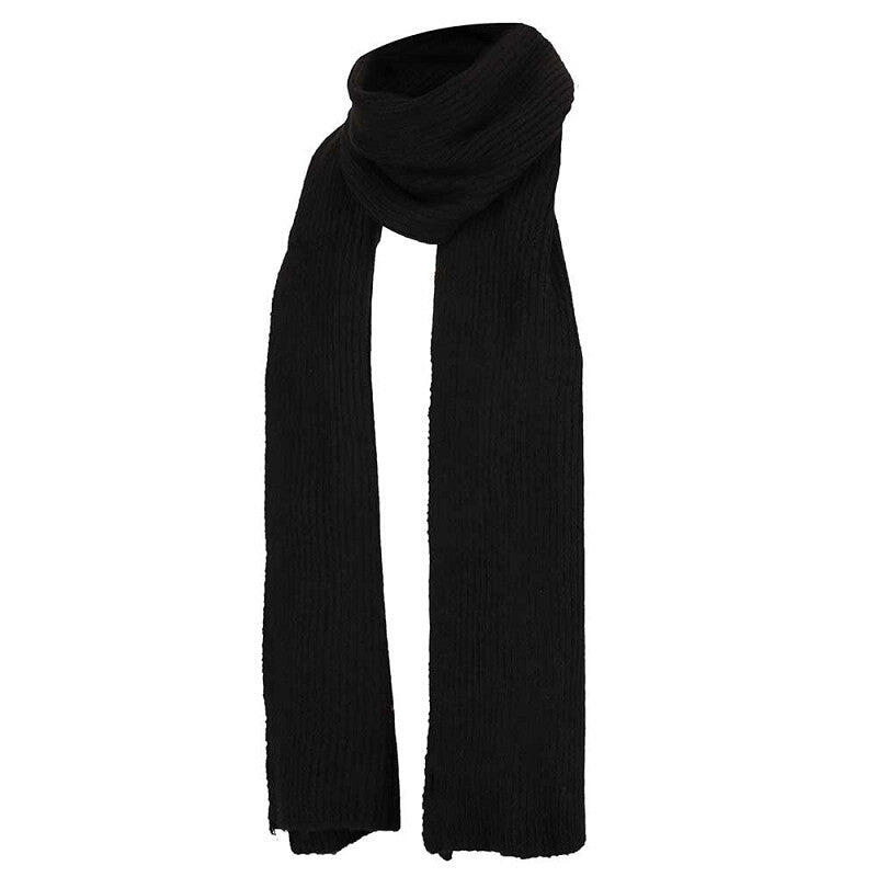 Set invernale da donna composto da guanti fascia per capelli e sciarpa nero 3/3