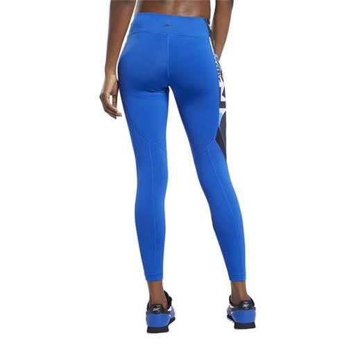 Calças de treino para mulher Reebok Wor Myt Aop Tight 4/4