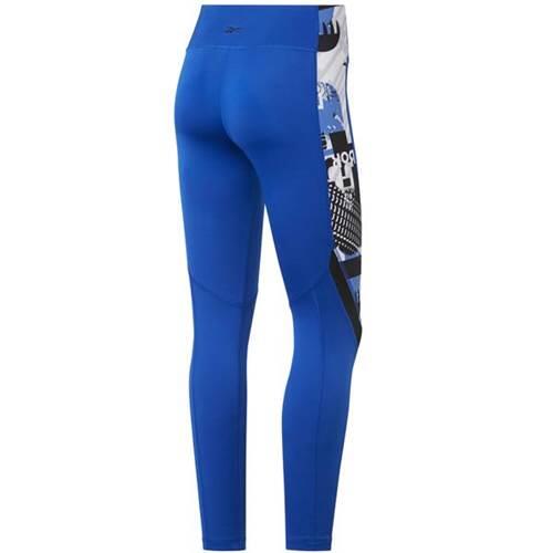 Calças de treino para mulher Reebok Wor Myt Aop Tight 2/4