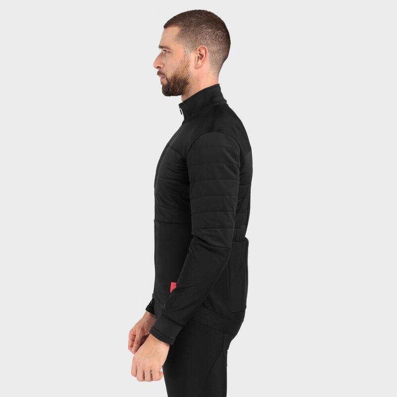 Veste vélo d'hiver softshell homme Cyclisme DW Territory Noir