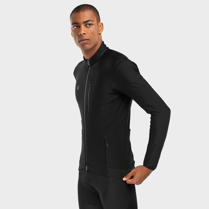 Chaqueta softshell ciclismo hombre J3 Seymour SIROKO Negro