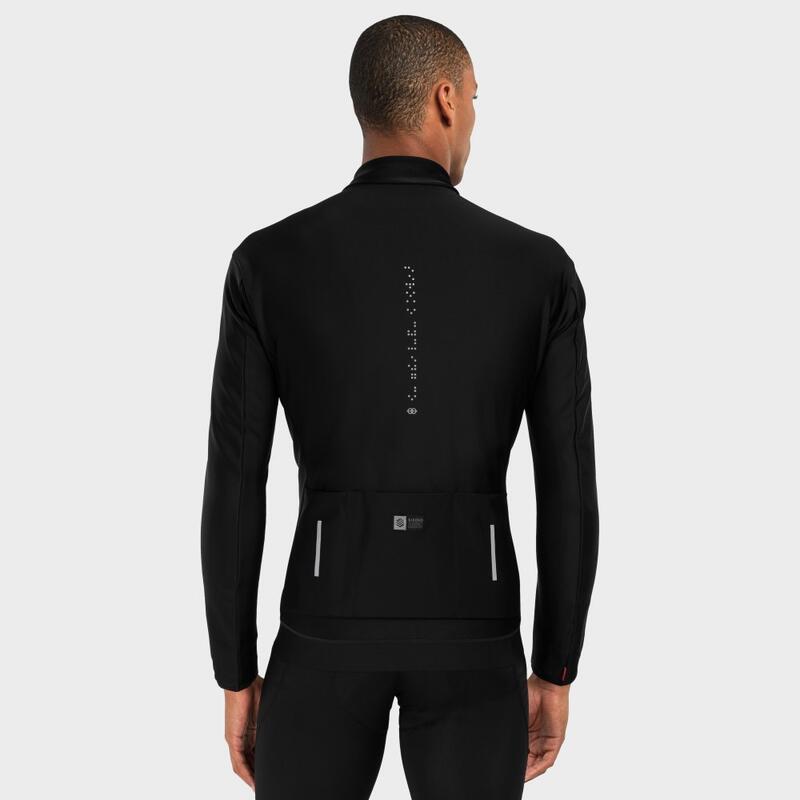 Chaqueta softshell ciclismo hombre J3 Seymour SIROKO Negro